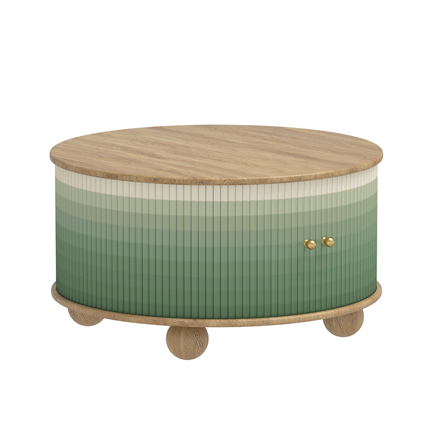 Verdeluxe Round Cabinet